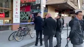 Scene at fugitive Jonathan Dick's arrest in Melbourne