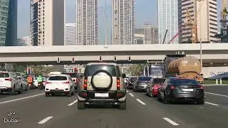 جولة من شارع راس الخور الي الخليج التجاري 2 - Drive through from Ras Al Khor to Business Bay 2 