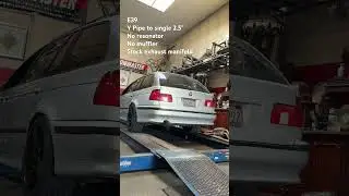 E39 525iT (M54B30 swap) resonator and muffler delete. Manual Transmission