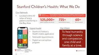 Stanford Children's Health Administrative Fellows Program Webinar