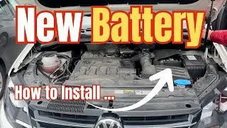 Как заменить аккумулятор на VW 2.0 TDI Sharan