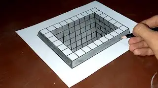 ✅ 3D HOLE Drawing easy on Paper 🔴 How to draw 3D Hole illusion - Ashar 2M