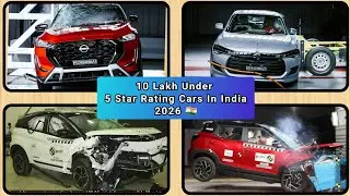 TOP 8 : 5 STAR RATING CARS UNDER 10 LAKH 