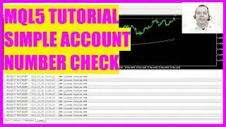 MQL5 TUTORIAL BASICS - SIMPLE ACCOUNT CHECK