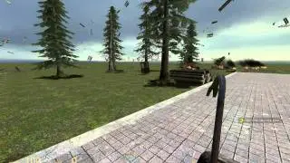 Exploding a wooden house in Gmod (No lag)