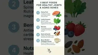 5 Best Foods for Healthy Joints & Aging Bones! #healthyeating #digestivehealth#shortvideo