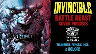 Invincible Comic Book Cover Process by Dan Panosian