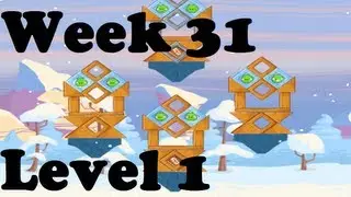 Angry Birds Friends - Winter Tournament - Level 1 / Day 1 / Week 31 / 3 stars