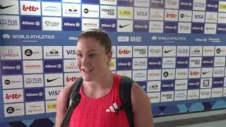 Sarah Mitton Throws 19.89m For 2nd at Brussels Diamond League Shot Put [Interview]