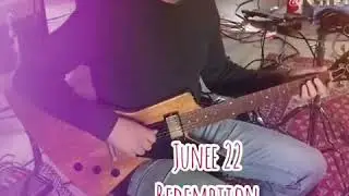 Chad Henderson on Billy Gibbons old guitar at Sonic Ranch