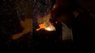 Arc gouging #welding #gouging #stickwelding #youtubeshorts #viral #shorts #bluecollar