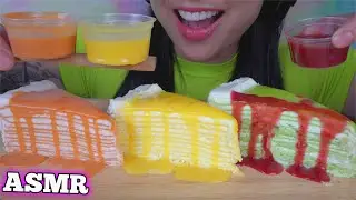 ASMR CLASSIC CREPE CAKE (EATING SOUNDS) LIGHT WHISPERS | SAS-ASMR