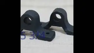 2 Cast Iron Industrial Factory Cart Axle Mounting Brackets - Vintage Style