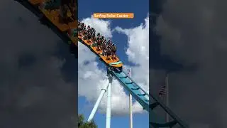 Pipeline 🏄‍♀️ #rollercoaster #seaworld #shorts #coaster #surfing #ride #orlando #themepark #standing