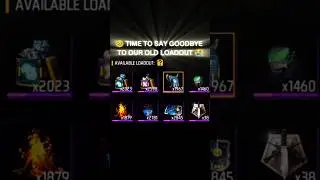 😢 Time to Say Goodbye to Our Old Loadout 💔 | Free Fire Nostalgia Edit