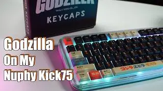 Godzilla On My Keyboard?! Black classic Godzilla keycaps