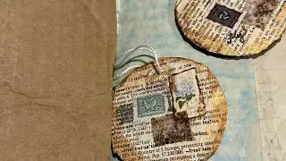 Easy Circle Tags from Grocery Store box upcycle ♻️