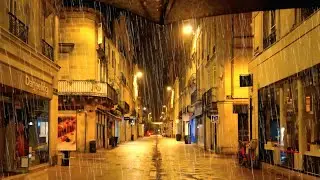 3 Hours Night Rain Walking ASMR | Rain Sounds & Footsteps for Deep Sleep