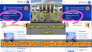 How to update KSOU application Semester | KSOU academic Semester cheneg | Update semester #ksou