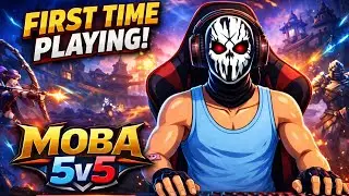 FIRST TIME MOBA 5V5 🔥 FREE FIRE PLAYER TRYING NEW GAME