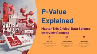 P-VALUE Explained for Data Science Interviews: Nail This In 2 Min #pvalue #datascience