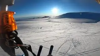 Snowkite Gliding