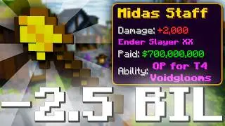 The *NEW* Midas Staff is CRAZY For T4 Voidglooms (One Tap) Hypixel Skyblock