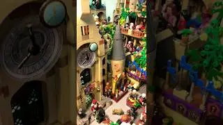 Lego Harry Potter Clock Tower and Hall display #lego #moc #harrypotter #hogwarts #hp #minifigures