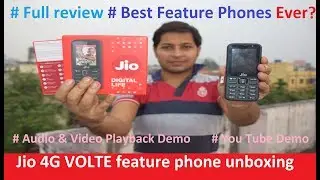 Jio 4G VOLTE feature phone || unboxing and review ||  Jio Phone specifications, features|