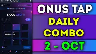 Onus Tap Tap Tap Daily Code 2nd October 2024 || Today Onus Daily Code || AGP #onusdailycode