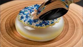Cute Glass Snacks ASMR 🍩🍬 | Donut & Macaron Deep Carving (No Music, No Noise)