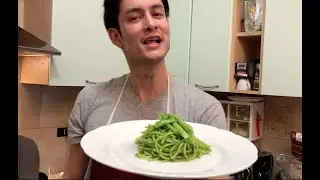 la mia ricetta originale:   aglio, olio e   WASABI!