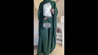 Emerald vibe #fashion #abaya #ootd #love #explore #quotes #hijab #dress #modestfashion