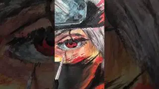 kakashi hatake ✨#kakashi #hyperrealism #acryliccolors