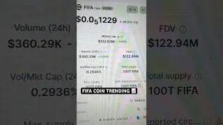 FIFA COIN TRENDING 📈😱🔥#fifa #fifacoins #trending #crypto #cryptonews #viralshorts #crypcurrencey