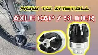 HOW TO INSTALL  AXLE CAP ON MOTORCYCLE