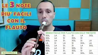 Le 3 note pi&ugrave; facili da suonare con il flauto