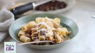 Pasta met pastinaak en gekookte kastanjes