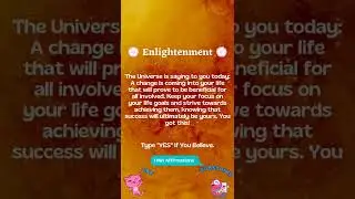 Universe is saying to you... #universalguidance #positivevibes #positiveaffirmations