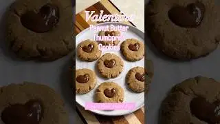 Chocolate Peanut Butter Thumbprint Cookies