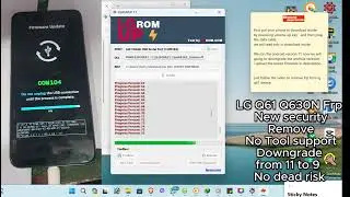 LG Q61 Q630N FRP Новая защита Удалить Нет поддержки инструментов Понижение с 11 до 9 2024