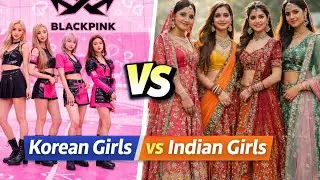 Korean girl Vs Indian girl #korean girl  #Vs #Indian girl