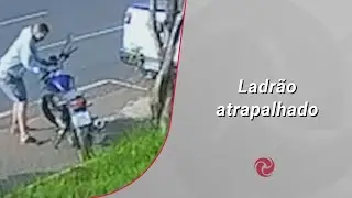 Ladrão atrapalhado abandona moto em avenida em Uberlândia