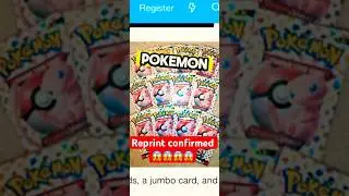 🚨Pokemon 151 reprint confirmed!😱 #pokemon