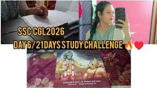Day-6/21 Days Study Challenge🔥llWake up at 5Am ll 10 hrs Study rountine llproductive day Study vlog📚