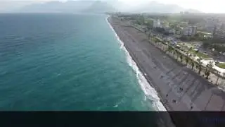 Konyaaltı Plajı -  Antalya Drone &Ccedil;ekimi 4K ( Konyaaltı Beach )