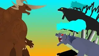 Bagan vs ancient godzilla,super godzilla | sticknode animation