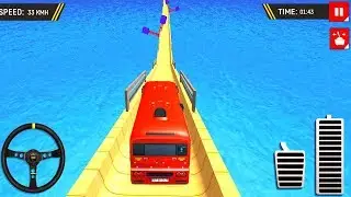 Impossible Bus Offroad Uphill Driving - Mega Stunt Racing | Bus Games | Top Bus 3D Game