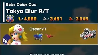 Mario kart tour Peach (yukata) Tokyo blur R/T (baby Daisy cup)(winter tour 2026)