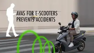 AVAS system improves visibility of the electric scooter. #avas  - Acoustic Vehicle Alerting System.